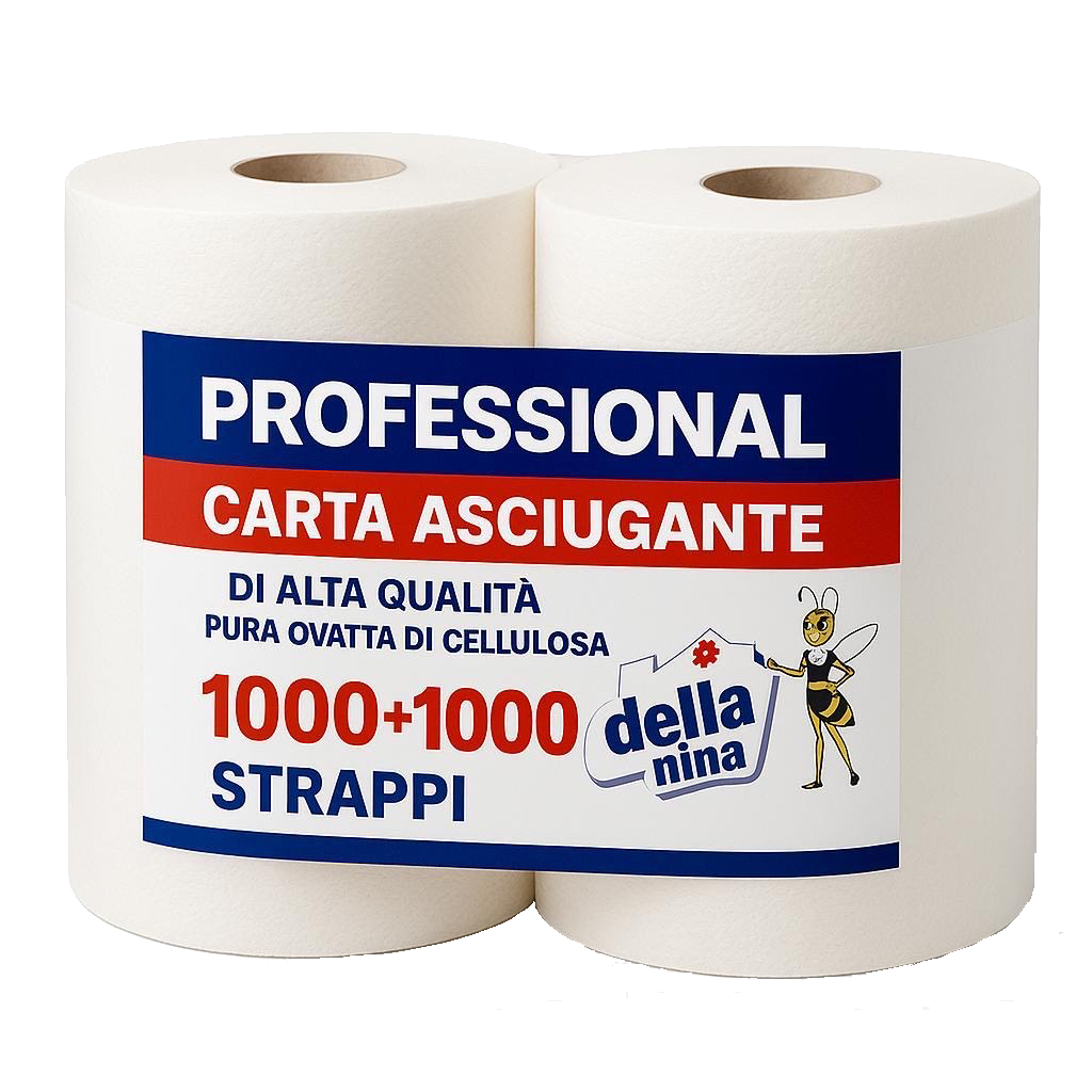 carta resistente ALTA QUALITà della nina – 2 rotoloni - 1000+1000 strappi