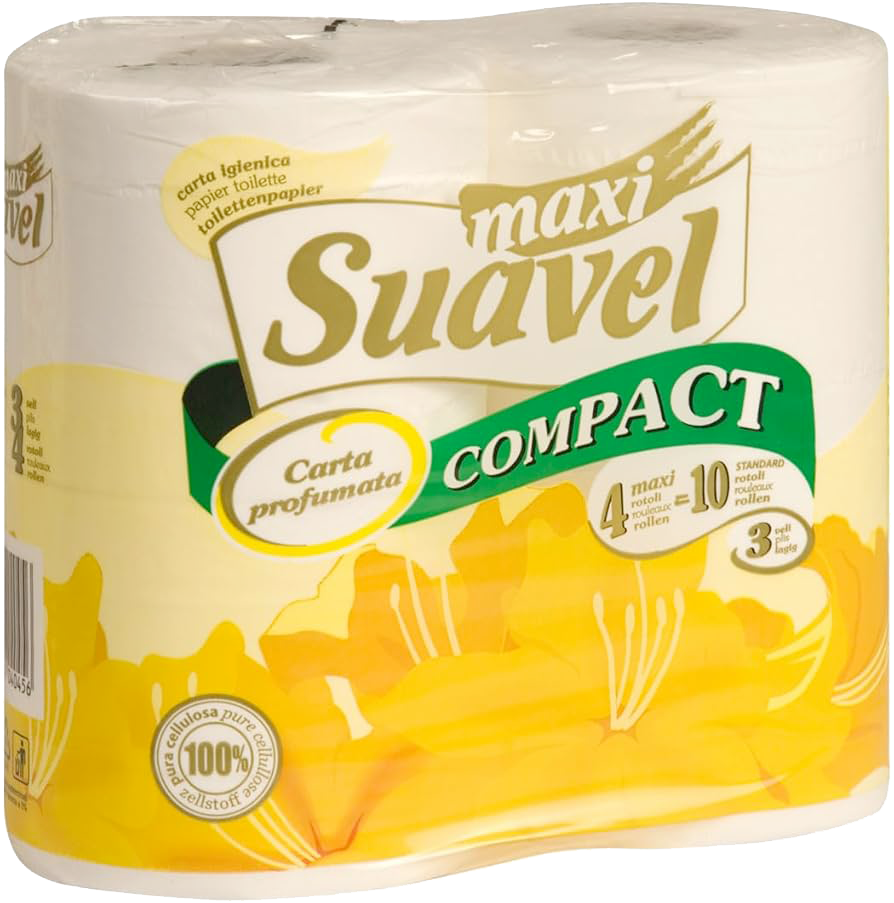 cata igienica suavel – 4 rotoli 3 veli - 390 strapppi